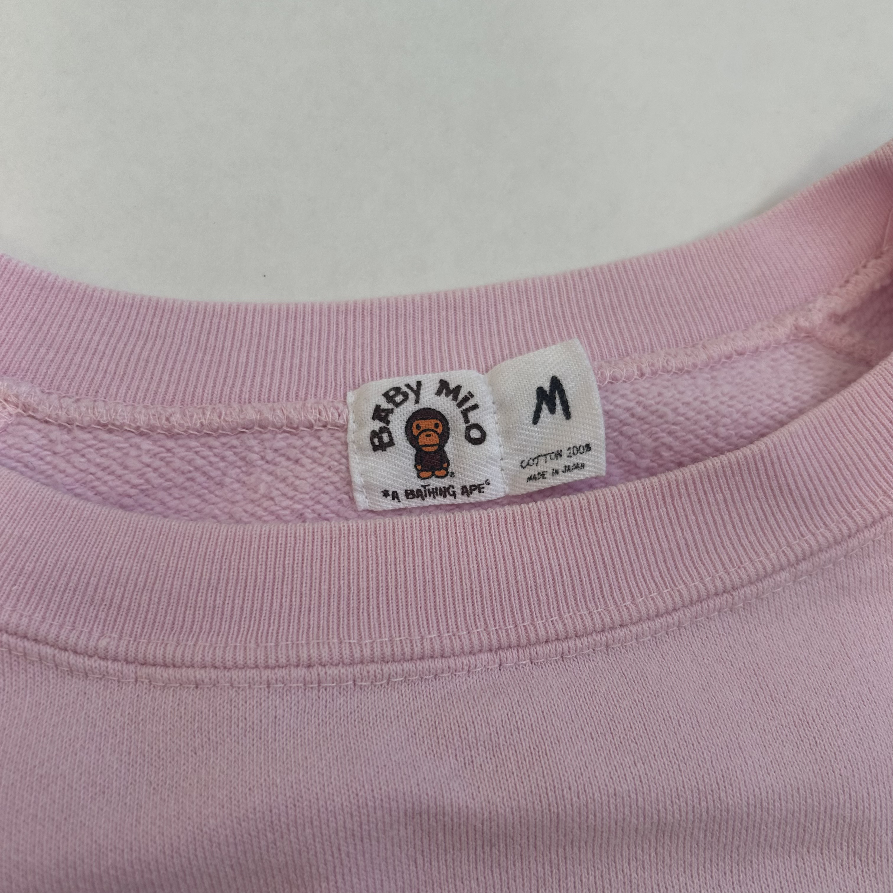 BAPE Baby Milo Crewneck M Pink
