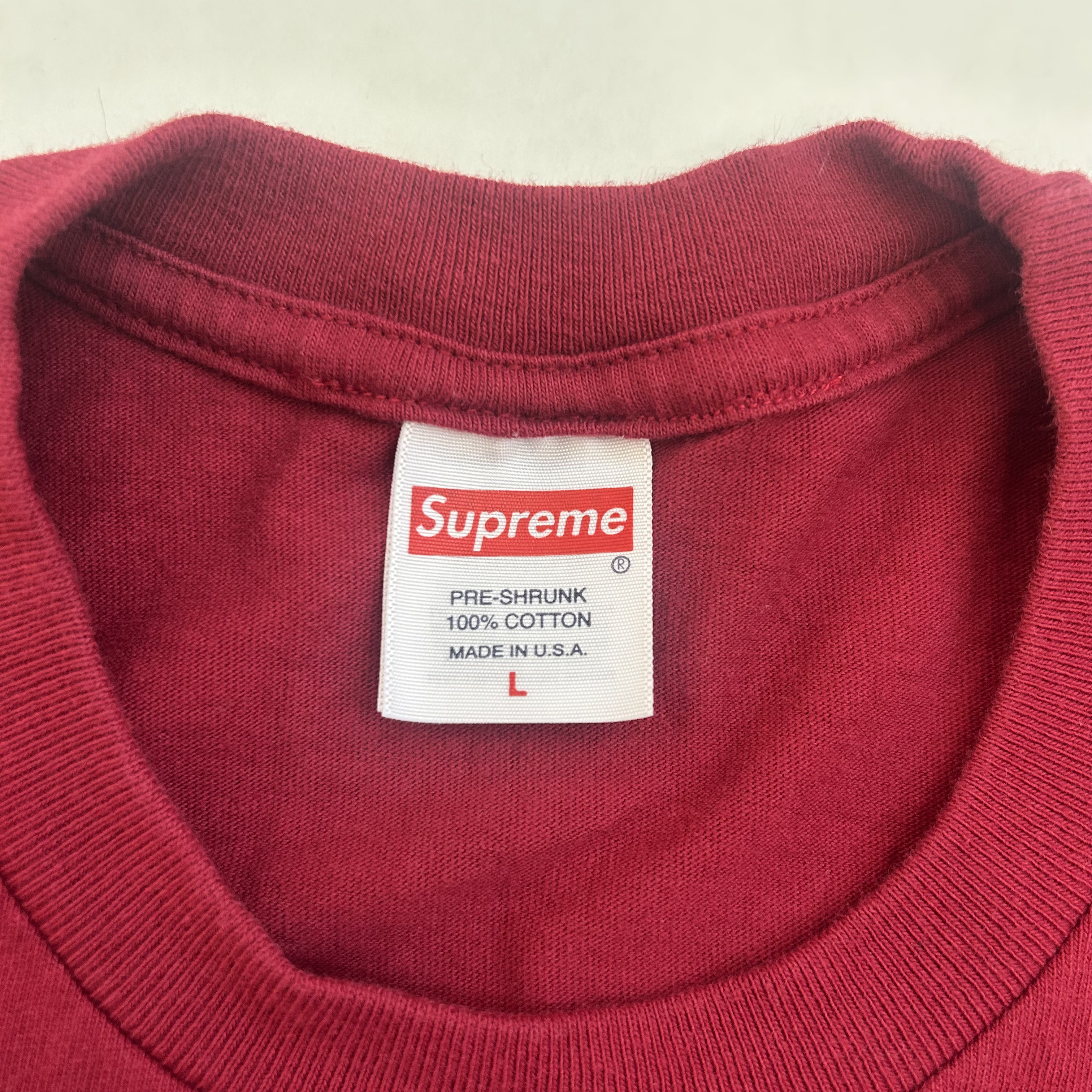 Supreme Rowlf Tee L Cardinal SS24