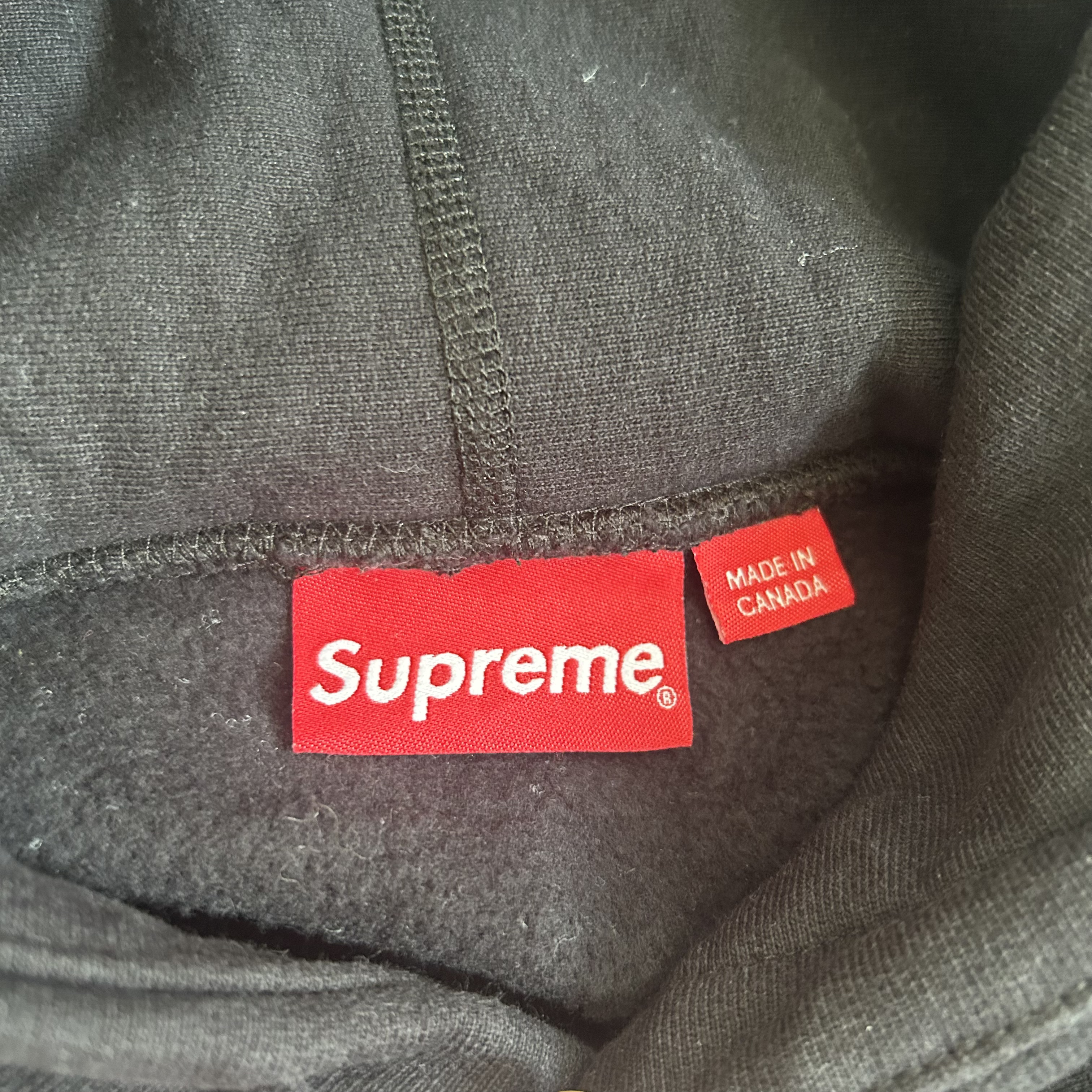 Supreme Chrome Classic Logo Hooded Sweatshirt M Black FW16