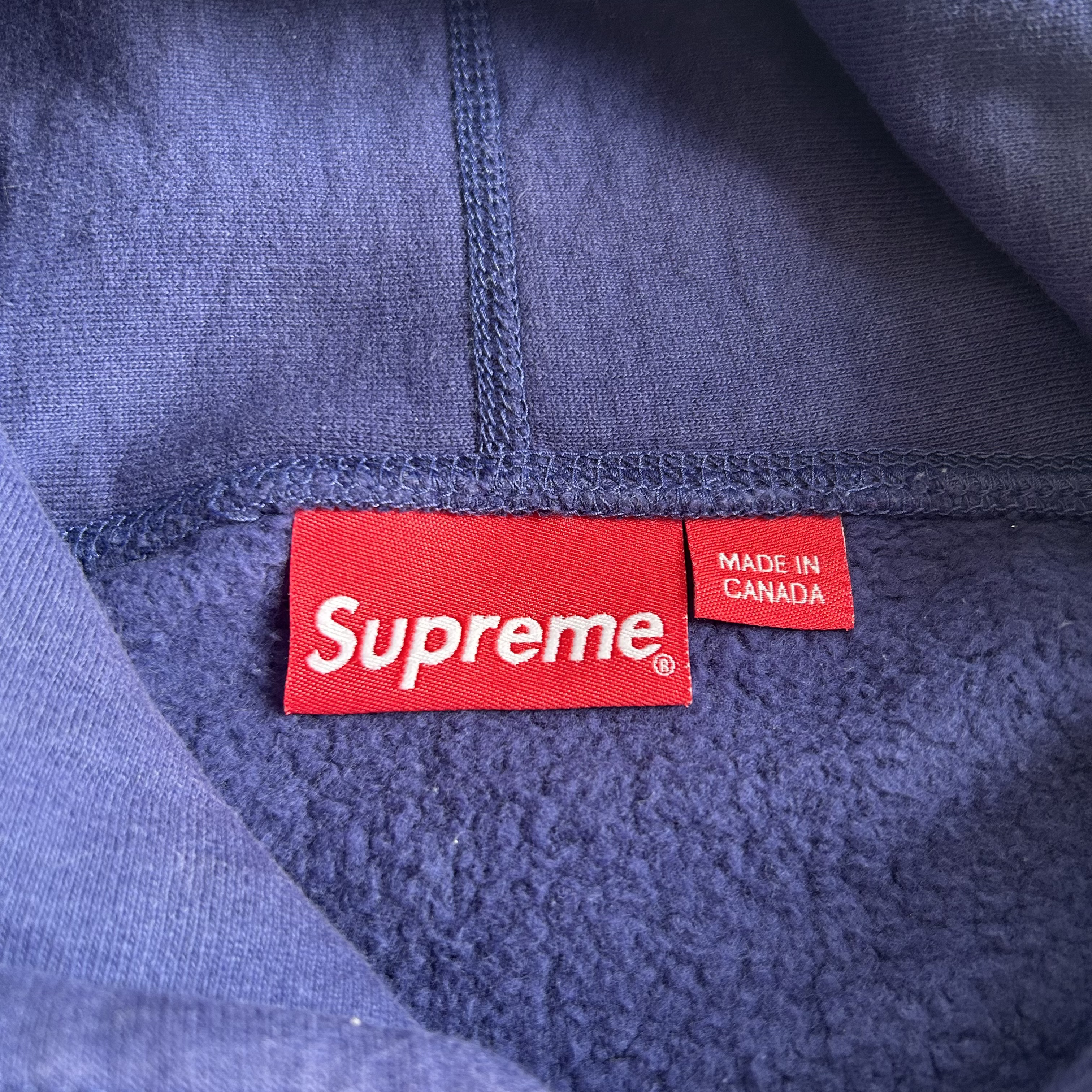 Supreme FTP Arc Hooded Sweatshirt L Washed Navy SS21