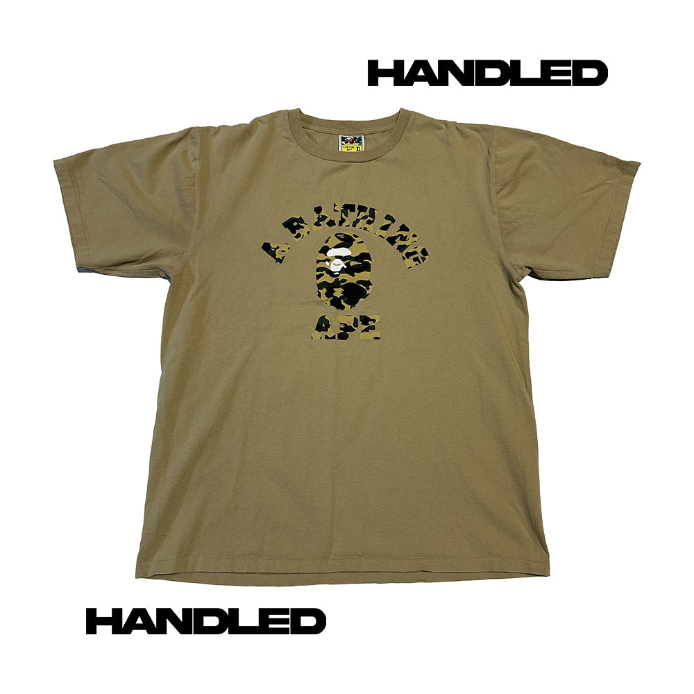 BAPE Color Camo College Tee XL Tan