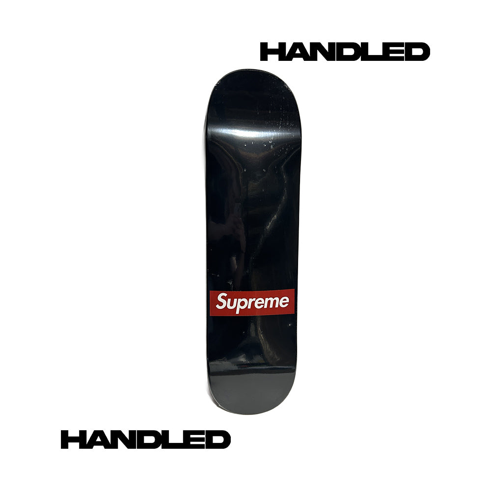 Supreme Routed Box Logo Skateboard Deck Black SS24