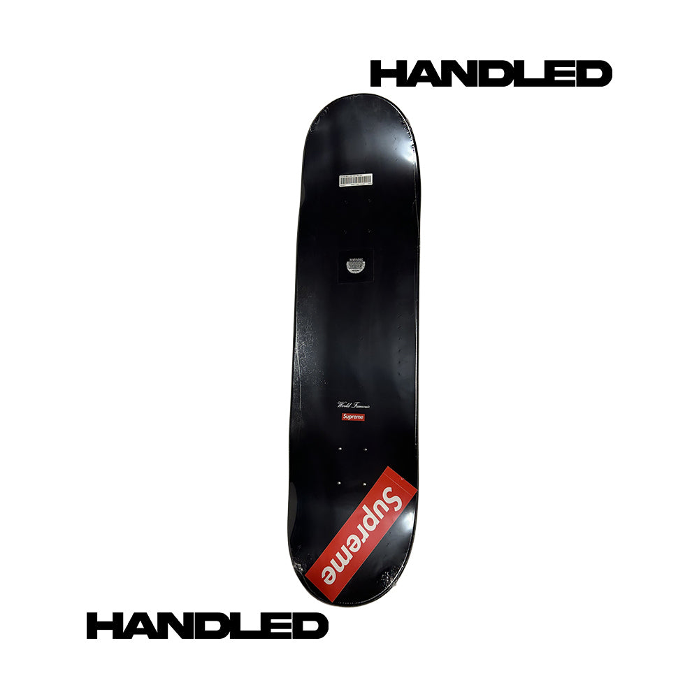Supreme Routed Box Logo Skateboard Deck Black SS24