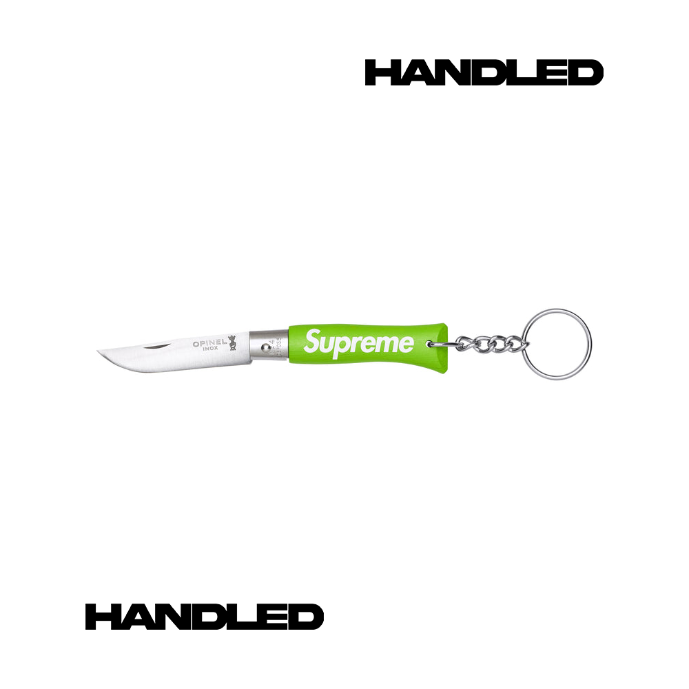 Supreme®/Opinel® No. 4 Knife Keychain Green