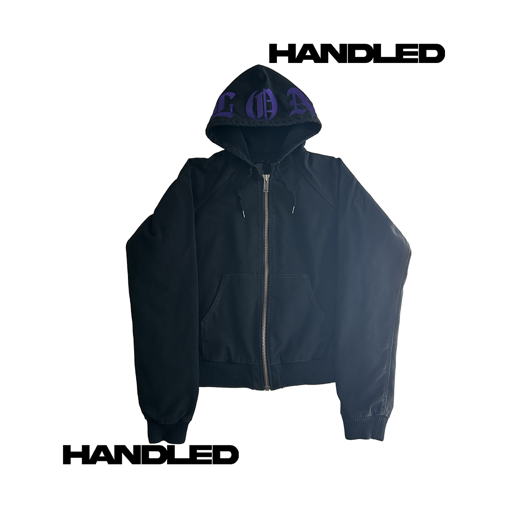 VLONE Canvas Jacket L Black/Purple SS18 Runway