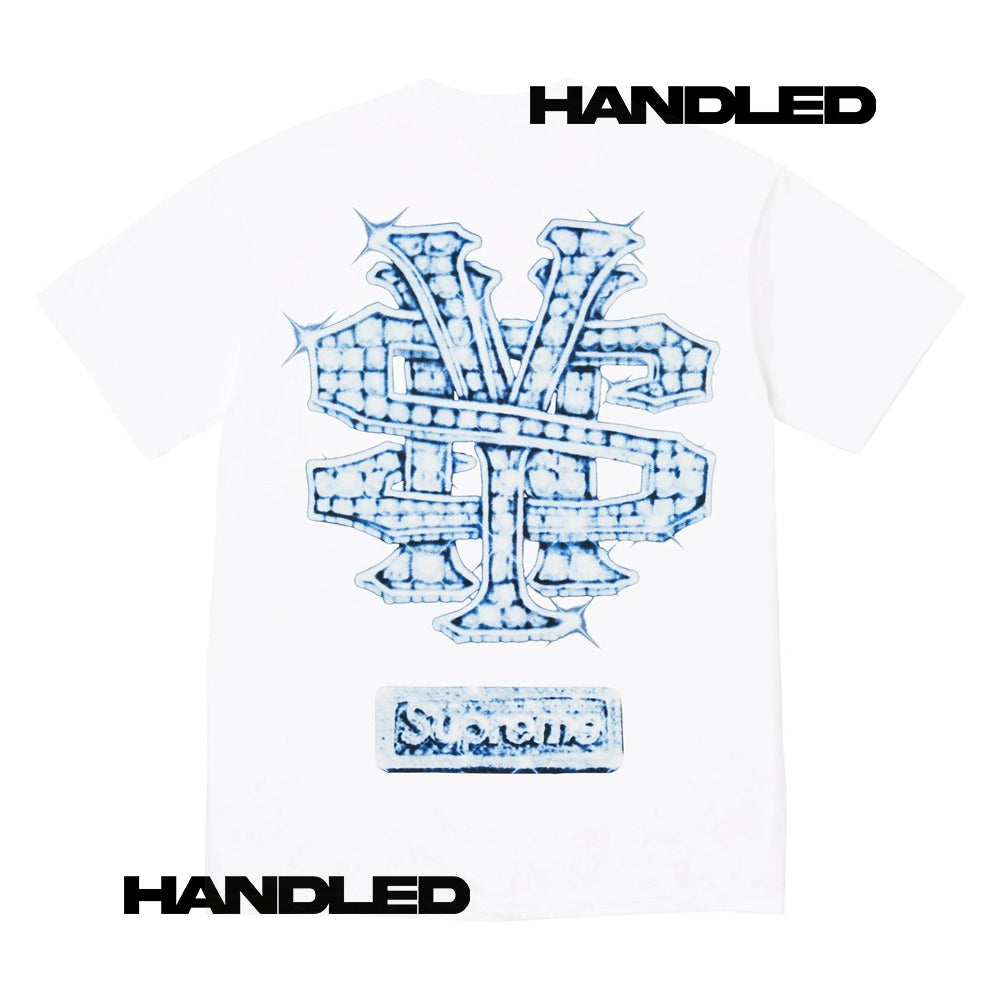 Supreme Snowman Tee L White FW25