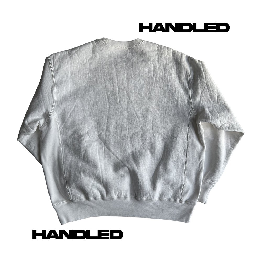 Supreme Washed Box Logo Crewneck L White SS25