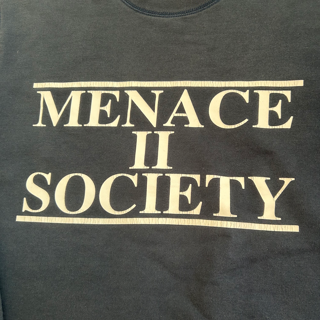 Supreme Menace II Society Crewneck L Navy SS14