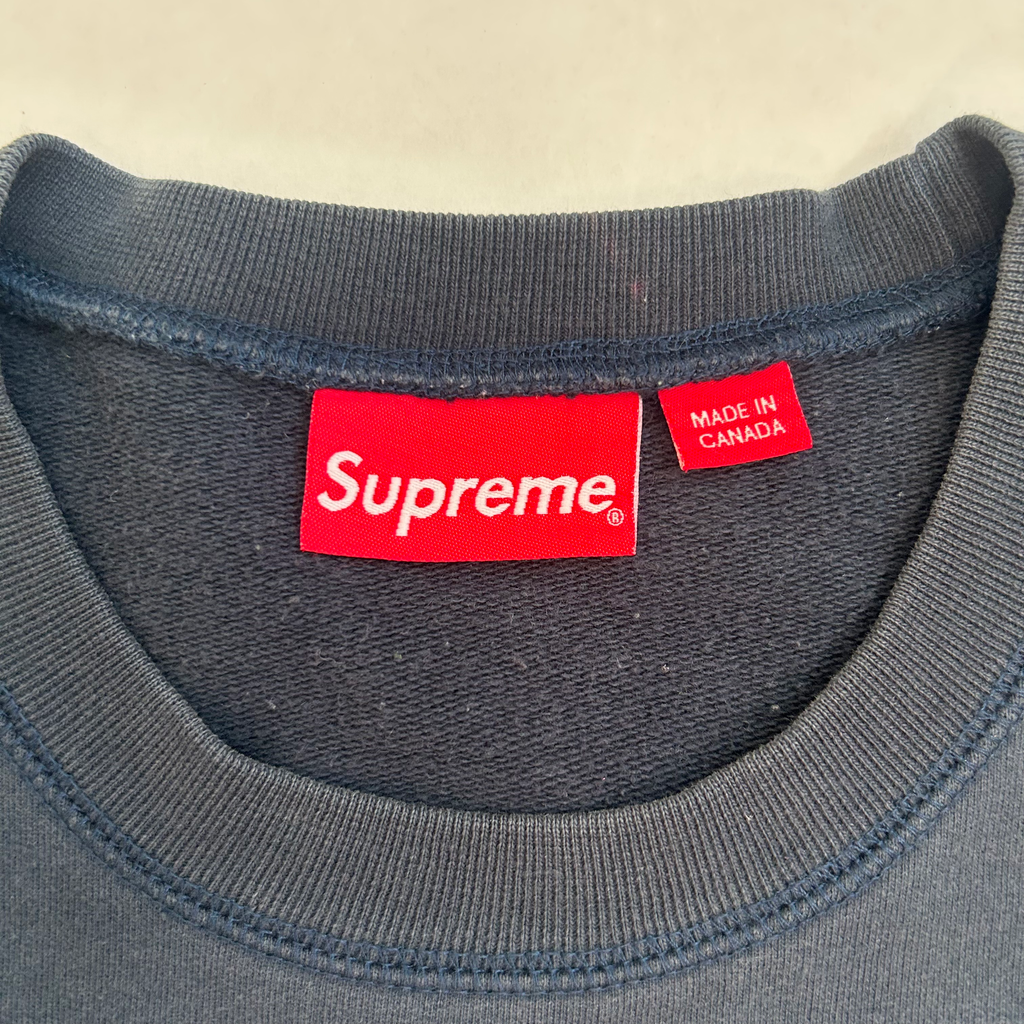 Supreme Menace II Society Crewneck L Navy SS14