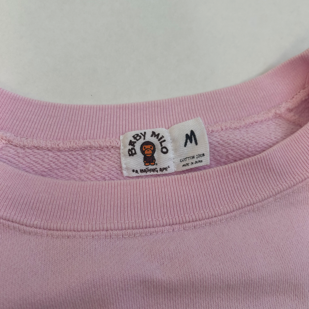 BAPE Baby Milo Crewneck M Pink