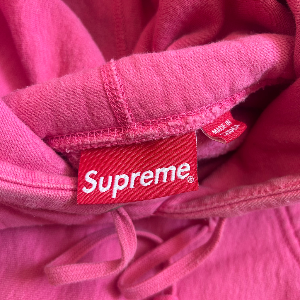 Supreme Box Logo Hooded Sweatshirt M Pink FW17