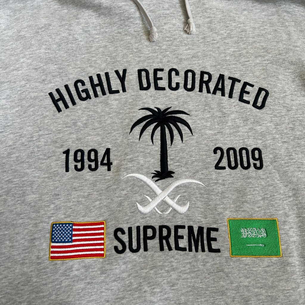 Supreme Highly Decorated Hoodie XL SS09