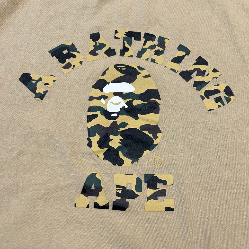 BAPE Color Camo College Tee XL Tan