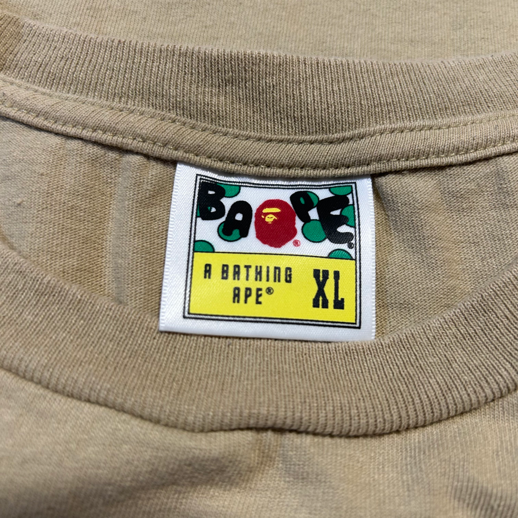 BAPE Color Camo College Tee XL Tan